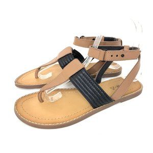 Kelsi‎ Dagger Brooklyn Leather Ankle Strap Sandals